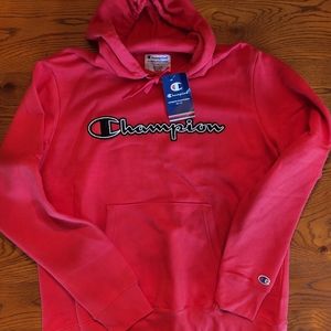 Champion mens red hoodie